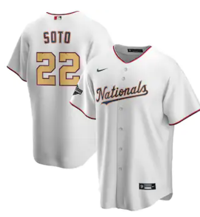 2020 Men Washington Nationals #22 Juan Soto Nike White Jersey